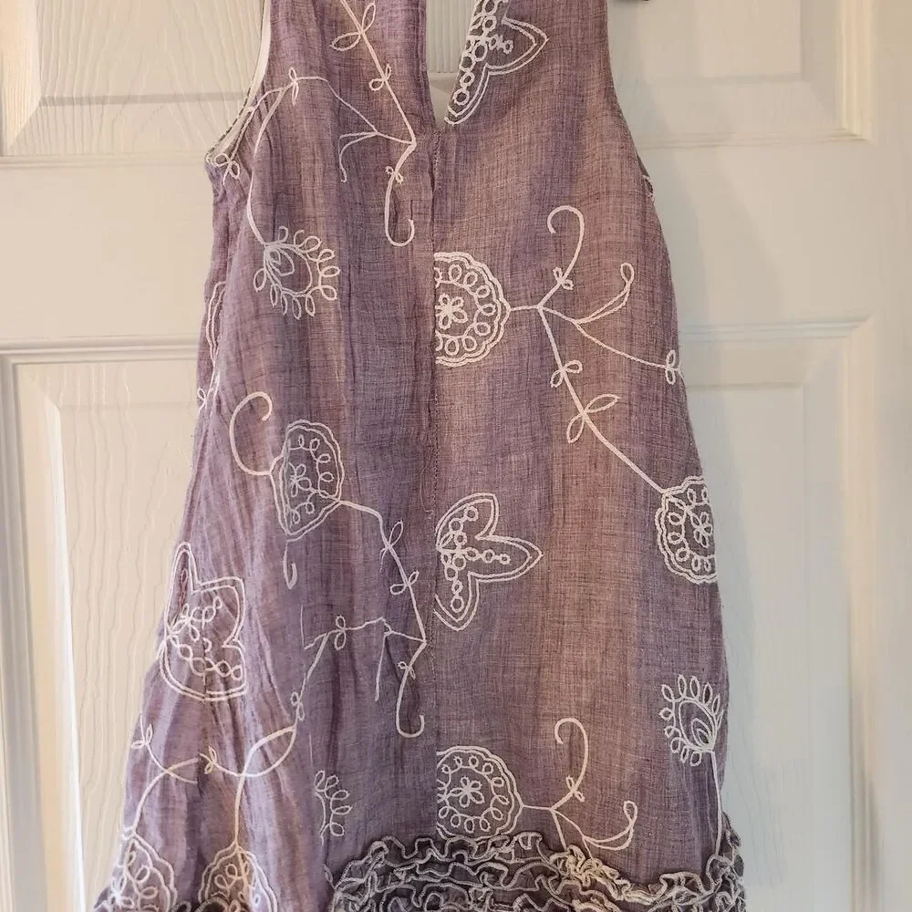 Chloe Purple and Cream Dress